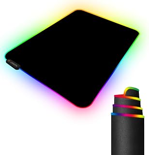 RGB Gaming Mouse Pad 13.7" x 10.3" with 11 Light Modes