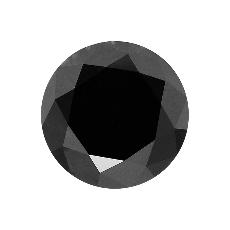 Pierre de diamant noir taillée ronde de 1ct à 5ct - GemoneDiamonds — Pierres précieuses en vrac