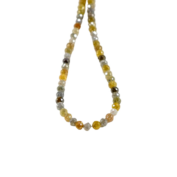 Collier de perles de diamant de couleur fantaisie de 30 pouces par GemoneDiamonds — Collier Argent Femme