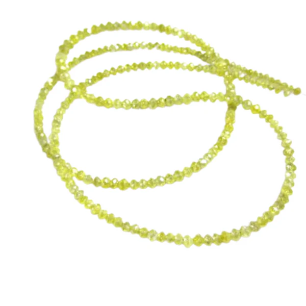 Collier de perles de diamant jaune de 28 pouces par GemoneDiamonds — Collier Argent Femme