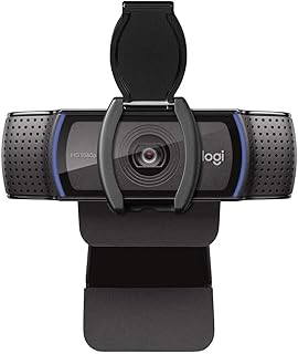 Logitech C920S HD Pro Webcam 1080p avec Obturateur de Confidentialité — Webcam