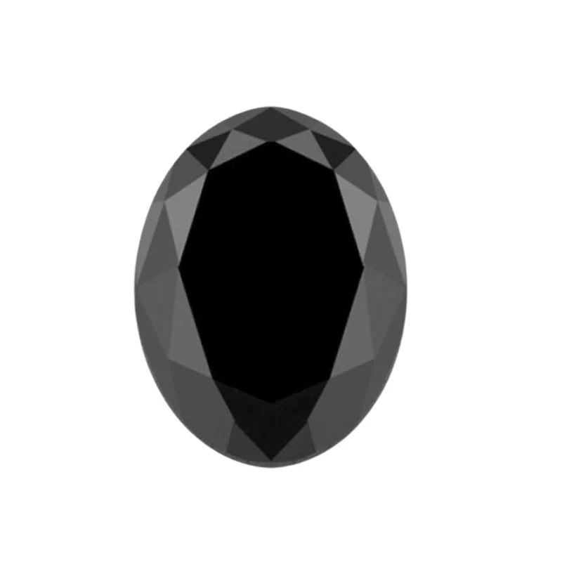 Diamant noir naturel ovale de 3 carats AA par GemoneDiamonds — Pierres précieuses en vrac