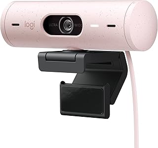 Logitech Brio 500 Full HD Webcam – Pink — Webcams