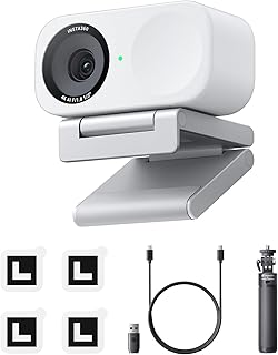 Insta360 Link 2C Tripod Bundle White 4K PTZ Webcam