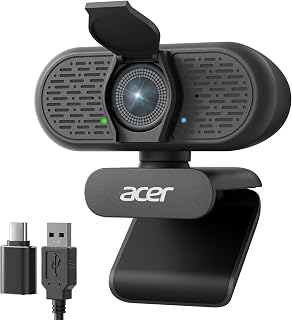 Acer A640 4K Webcam with Sony Sensor and AI Noise Canceling — Webcams