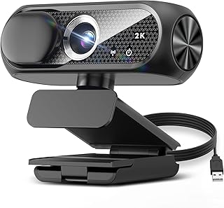 2K Webcam with Microphone and Noise Cancellation — Webcams