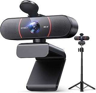 EMEET C960 4K Webcam with Tripod and Privacy Cover — Webcams