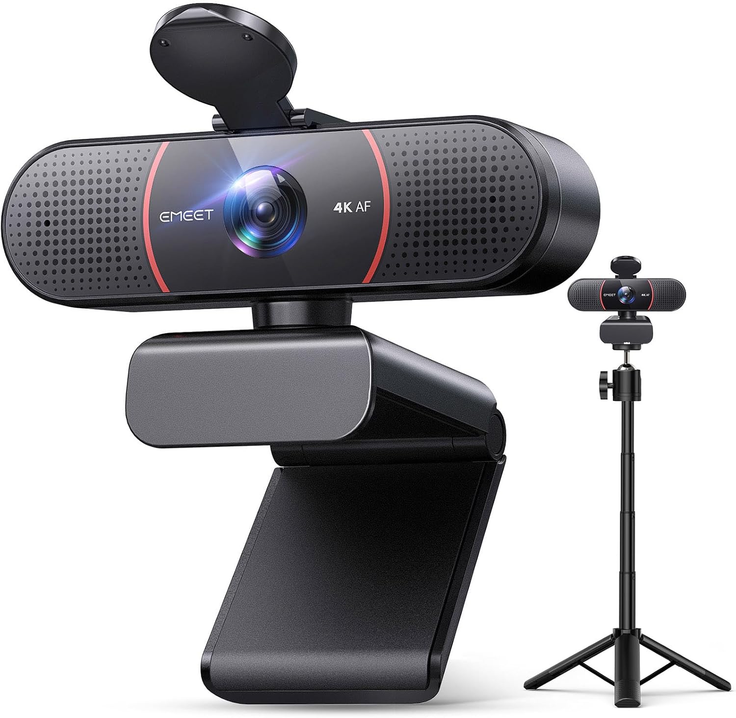Webcam EMEET C960 4K avec trépied et cache de confidentialité — Webcam