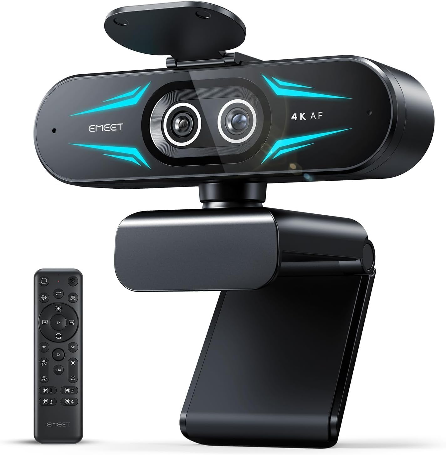 Webcaméra EMEET C60E Dual-Caméra 4K avec zoom 11X — Webcams
