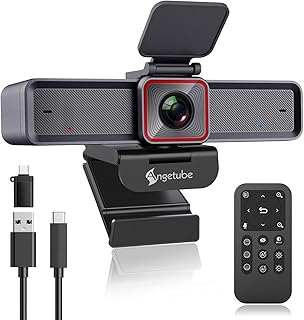 Caméra Web Angetube 4K avec Suivi IA et Commande à Distance