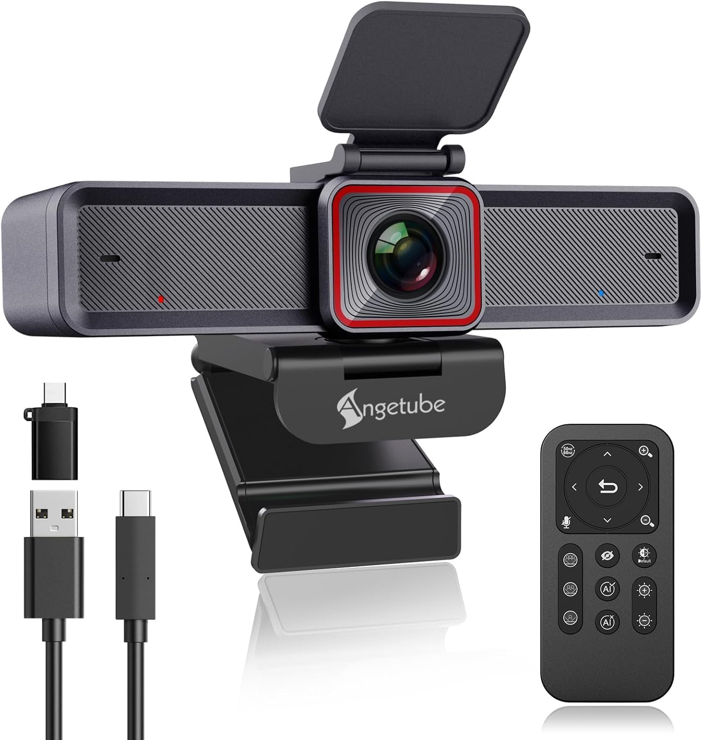 Caméra Web Angetube 4K avec Suivi IA et Commande à Distance — Webcams