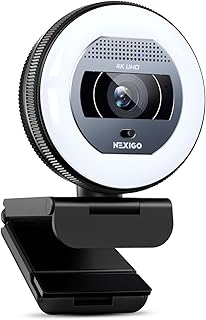 Caméra Web NexiGo N930E Pro 4K avec Anneau Lumineux — Webcam