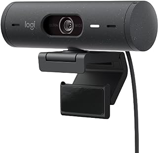 Logitech Brio 500 Webcam Full HD avec Correction Auto-Luminosité