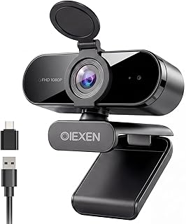 Webcam 1080P avec Réduction de Bruit et Volet de Confidentialité — Webcams