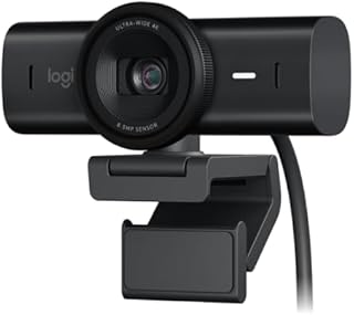 Logitech MX Brio 4K Webcam, 1080p 60 FPS, USB-C — Webcams