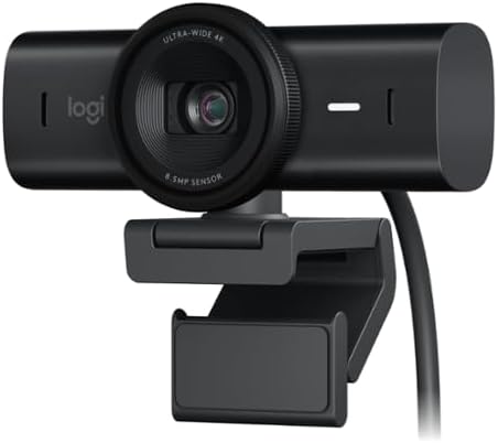Logitech MX Brio Webcam 4K, 1080p 60 FPS, USB-C — Webcams