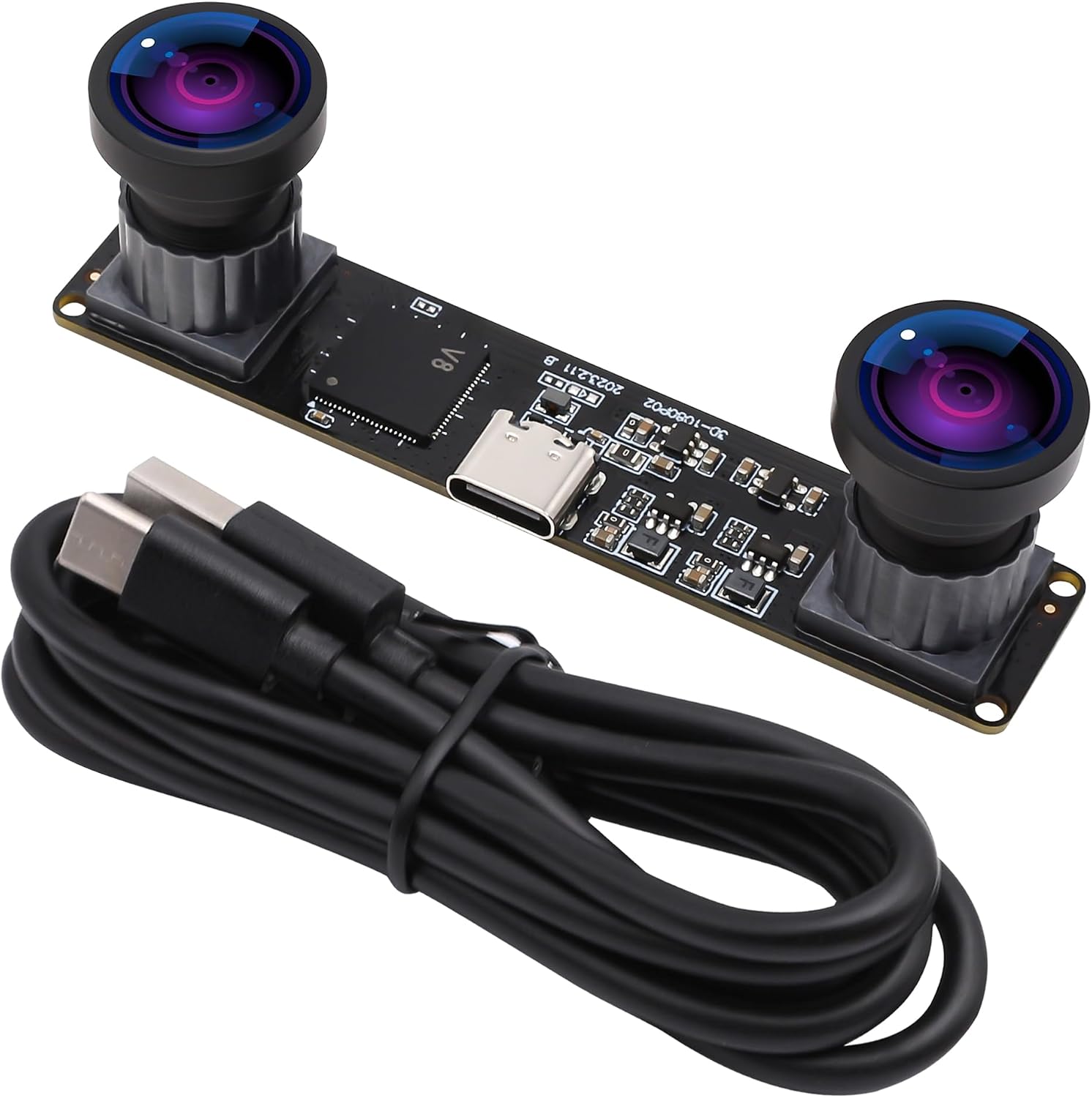 Webcamera_usb 4MP Double Objectif Caméra USB 1080P 60fps — Webcams