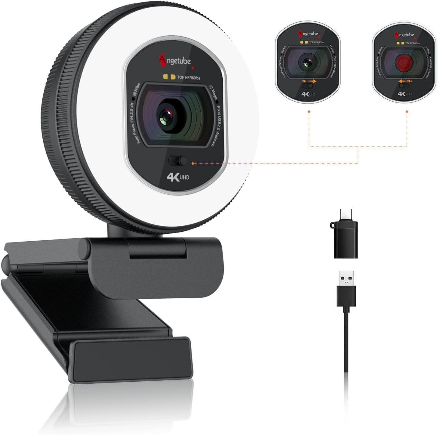 Angetube Webcam for Clear Video Quality — Webcams