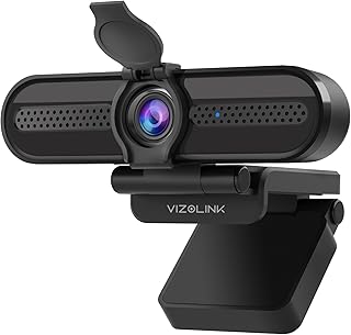Caméra Web 4K avec Microphone, 78° FOV, Autofocus