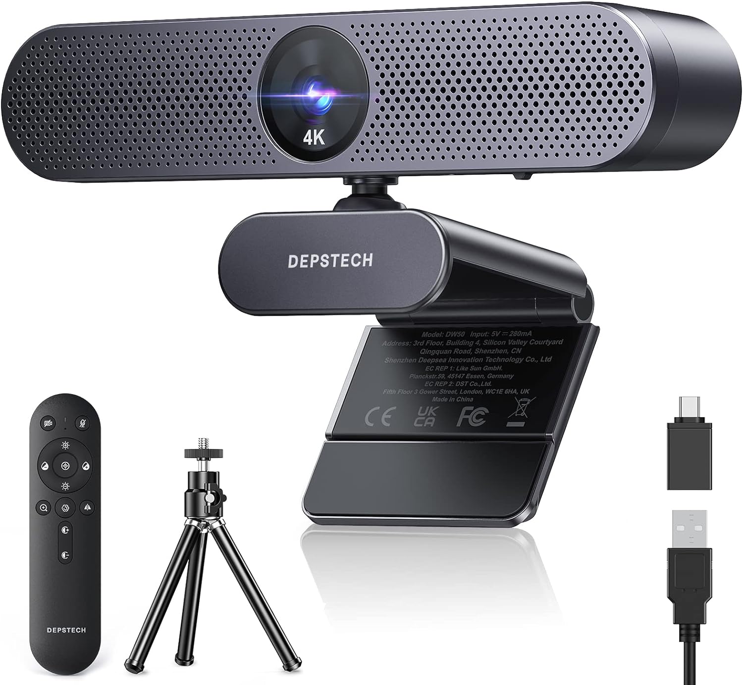 Webcam DEPSTECH 4K pour PC avec capteur Sony — Webcams