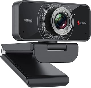 Webcam Angetube 1080P avec Microphone Dual