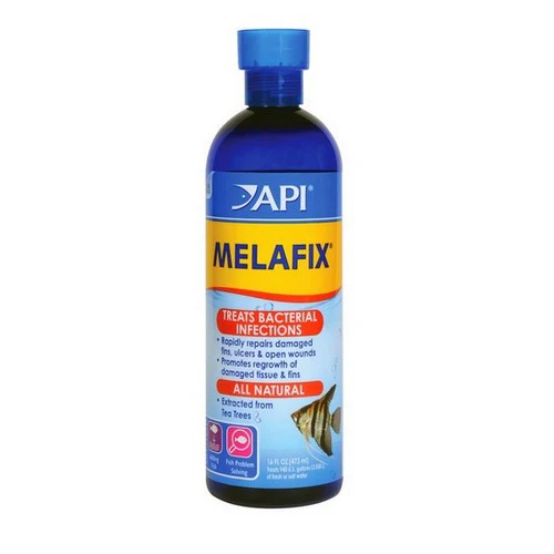 API MelaFix Remède antibactérien pour poisson, bouteille de 16 oz, friandises 948 gallons — Accessoires pour aquariums