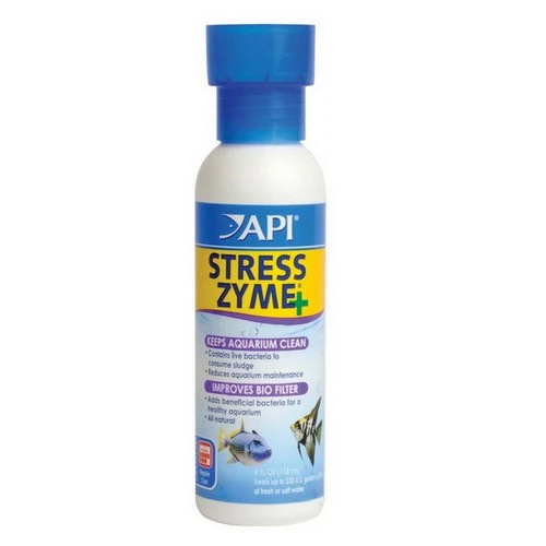 API Stress Zyme Plus Solution de nettoyage pour aquarium 4 oz Traite 240 gallons — Accessoires pour aquariums