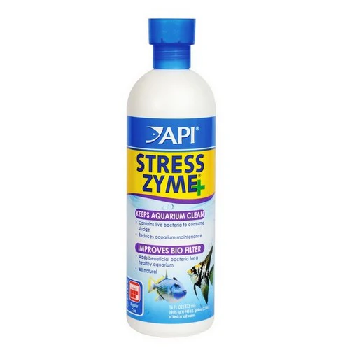 API, Stress Zyme Plus Aquarium Cleaning Solution, 16 oz (Treats 960 Gallons) — Aquarium Accessories