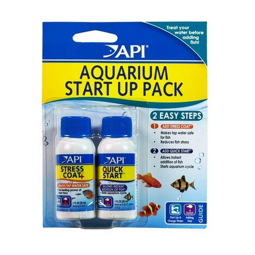 API Aquarium Start Up Pack 1 oz 2 bouteilles — Accessoires pour aquariums