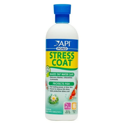 Pond Care Stress Coat Plus Conditionneur d'eau pour poissons et robinets 16 oz — Accessoires pour aquariums