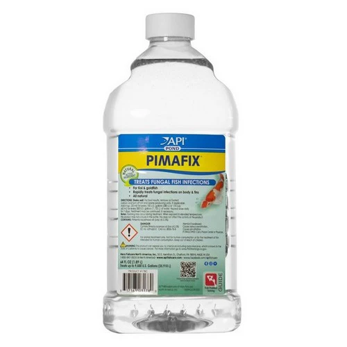 Pond Care, PimaFix Antifungal Remedy for Koi & Goldfish, 64 oz (Treats 9,600 Gallons) — Aquarium Accessories