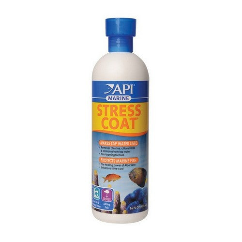 API Stress Coat Conditionneur pour poissons marins et eau du robinet 16 oz Traite 948 gallons — Accessoires pour aquariums