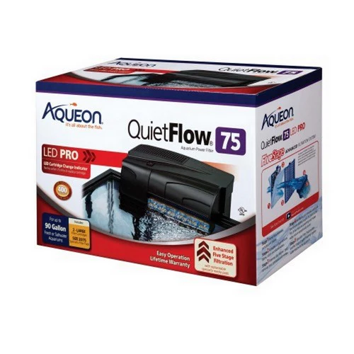 Filtre puissant Aqueon QuietFlow LED Pro pour aquariums de 55 et 75 gallons — Accessoires pour aquariums