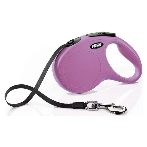 Laisse rétractable pour chien Flexi Classic rose moyenne 16 pieds