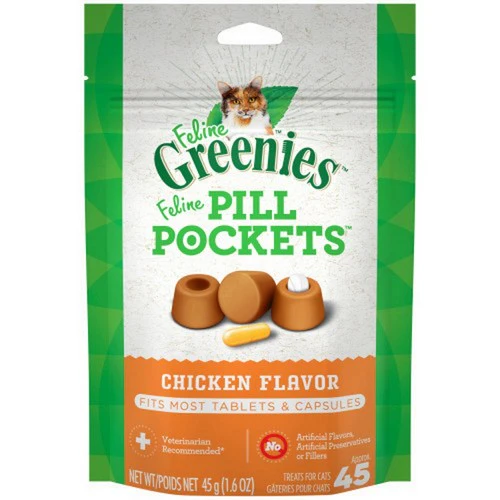 Greenies Pill Pockets Friandises de dressage pour chiens à saveur de poulet 1,6 oz — Gâteries pour dressage de chiens
