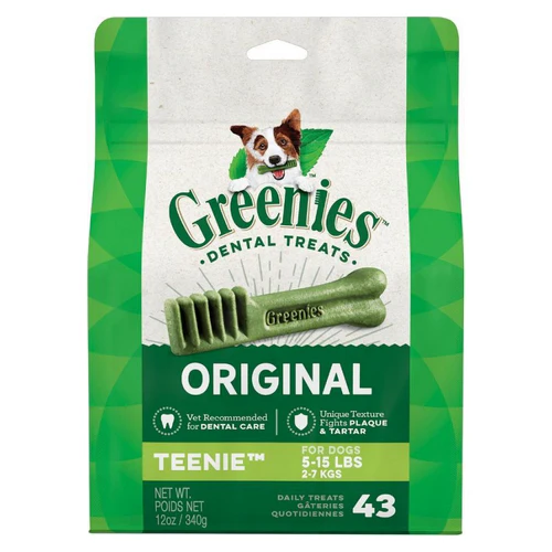 Greenies, Original Teenie Dental Dog Treats, Teenie - 43 Treats - (Dogs 5-15 lbs) — Dog Toys