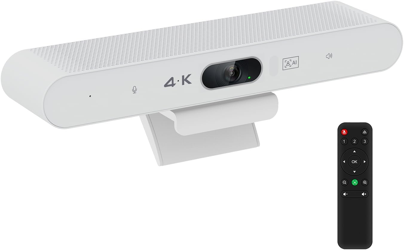 Webcaméra TOALLIN 4K pour conférences avec cadrage IA — Webcam