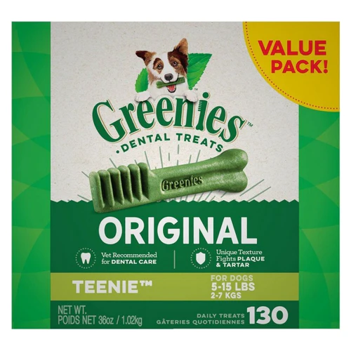 Greenies, Original Teenie Dental Dog Treats, 36 Oz / (130 Count) — Dog Toys