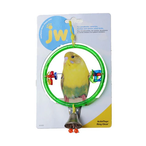 JW Pet, Insight Clear Ring Bird Perch, Clear Ring Bird Perch — Bird Supplies