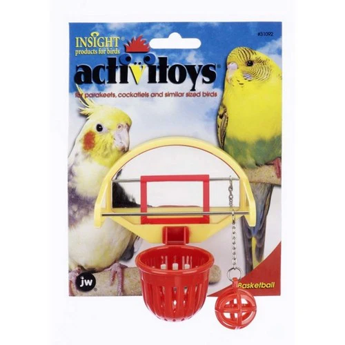 Insight Basketball - Bird Toy Basketball Bird Toy - 7" Long x 5.25" Wide by JW Pet
