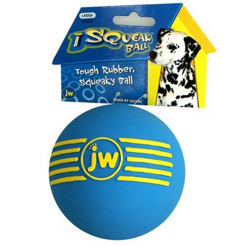 iSqueak Ball - Rubber Dog Toy Large - 4" Diameter by JW Pet — Dog Toys