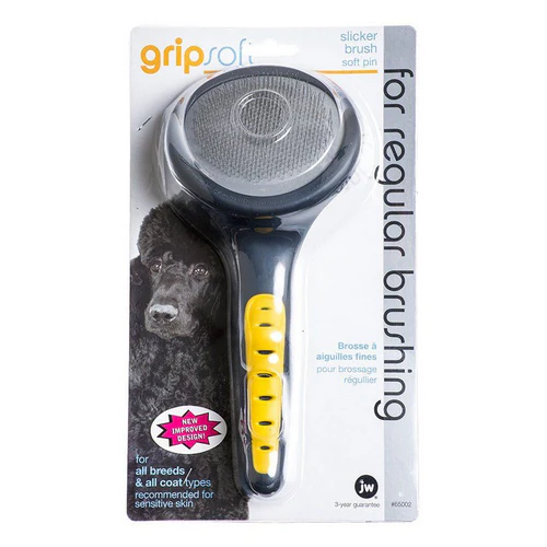 JW Pet Gripsoft Brosse à épingles souples — Kit de toilettage pour chien