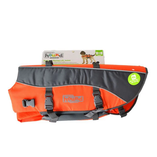 Pet Saver Life Jacket - Orange & Black X-large - Dogs over 70 lbs (Girth 31"-42") by Outward Hound — Dog Toys