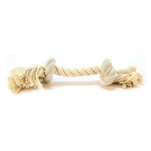Flossy Chews Rope Bone - White Medium (12" Long) by Mammoth Pet Products — Dog Toys