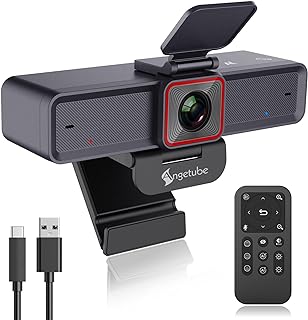 Angetube 4K AI Webcam avec micros antibruit