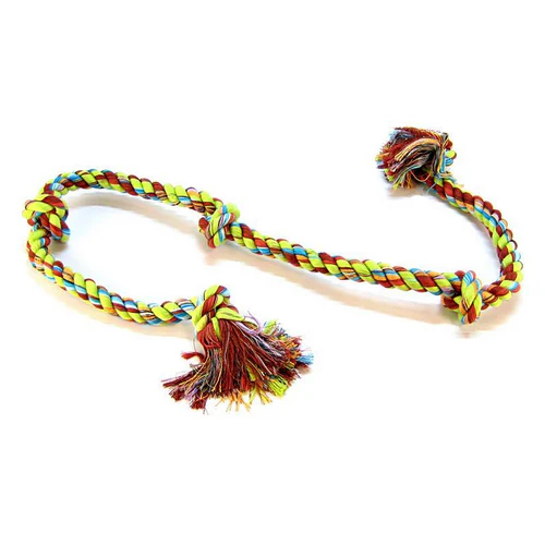Mammoth Pet Products Flossy Chews Corde de traction à 5 nœuds Super X-Large 6' de long — Jouets pour chiens
