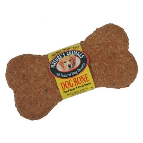 Natures Animals Saveur de fromage cheddar entièrement naturel pour os de chien 4 pouces caisse de 24 — Jouets pour chiens
