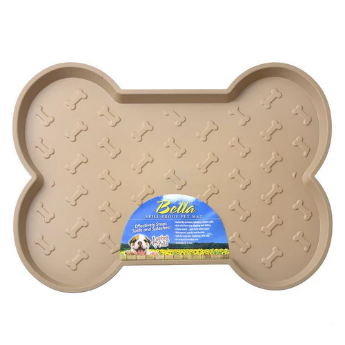 Loving Pets Tapis pour chien anti-déversement Bella Tan Large — Jouets pour chiens