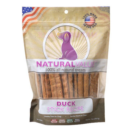 Loving Pets Natural Value Duck Sticks 14 oz Dog Treats