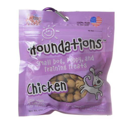Loving Pets Houndations Training Treats Chicken 4 oz